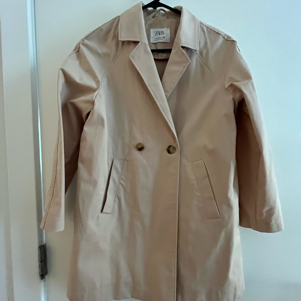 ZARA Beige Trench Coat/Peacoat
